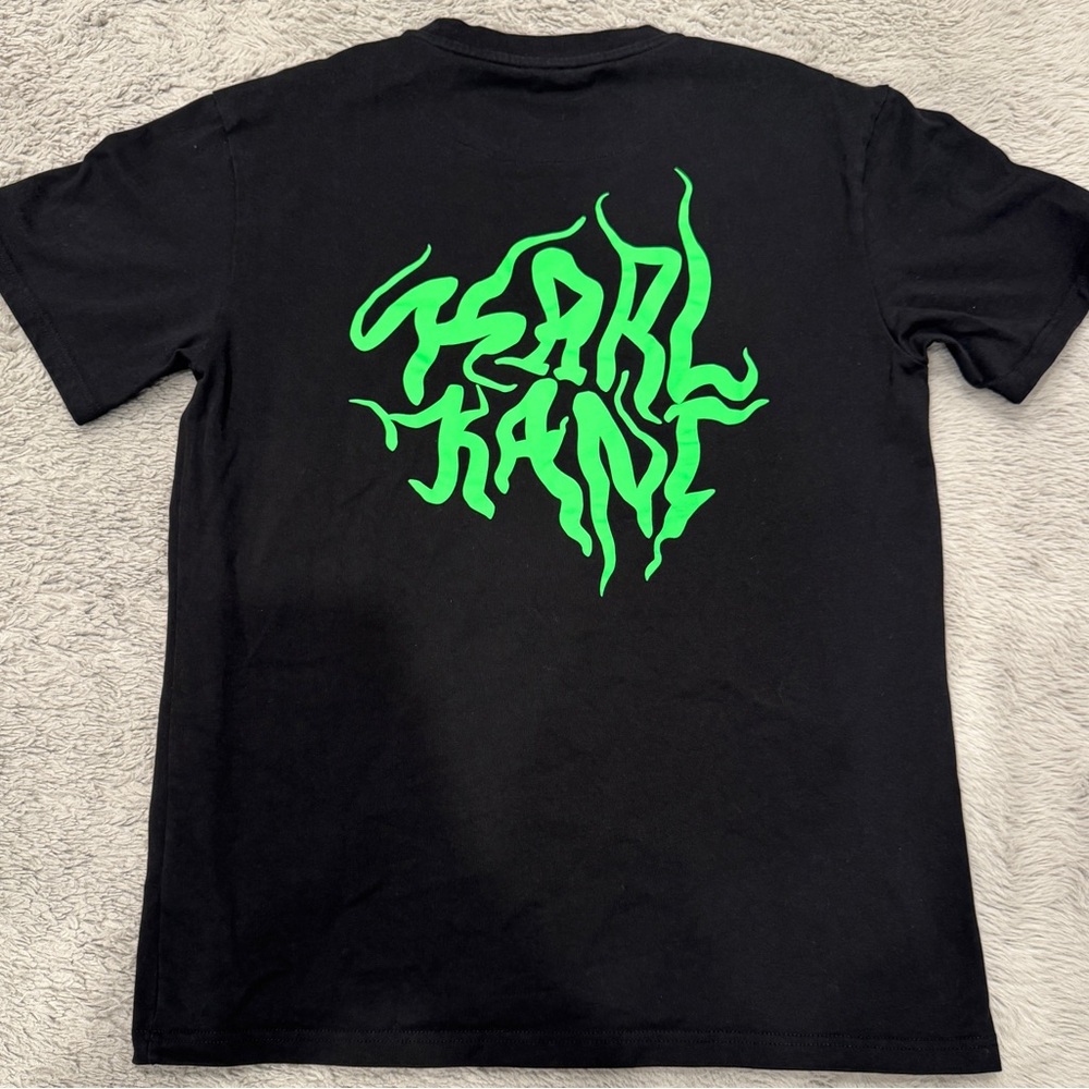 Karl Kani Black Tee with Neon Green Graphic